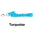2hound turquoise 4ft nylon dog lead-happy tails