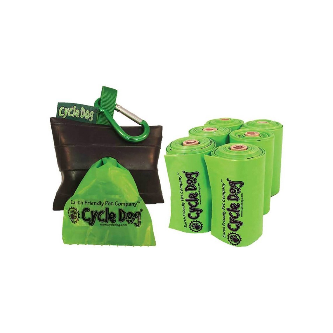 Compostable Cycle Dog Poop Bags & Park Pouch holder - Happy Tails Natural Treats